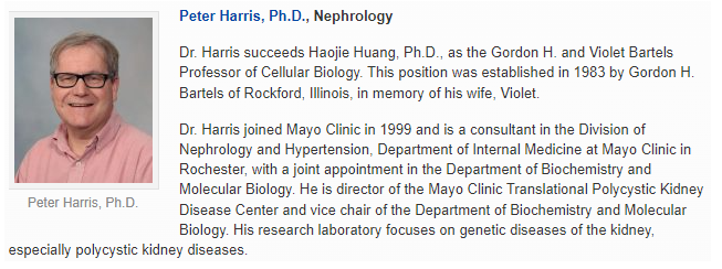 Congratulations to Professor Peter Harris for being named Professorship! #MayoClinicPKD #MayoClinicKidney