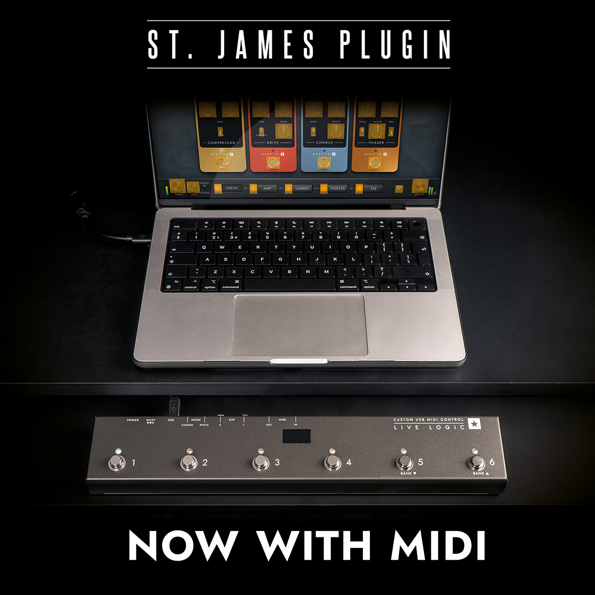 You asked, we delivered. The St. James plugin standalone versions now feature MIDI functionality in the new V1.2.0 update released today. Find the full V1.2.0 changelog at our website. Download the update here: bit.ly/3Ufol66