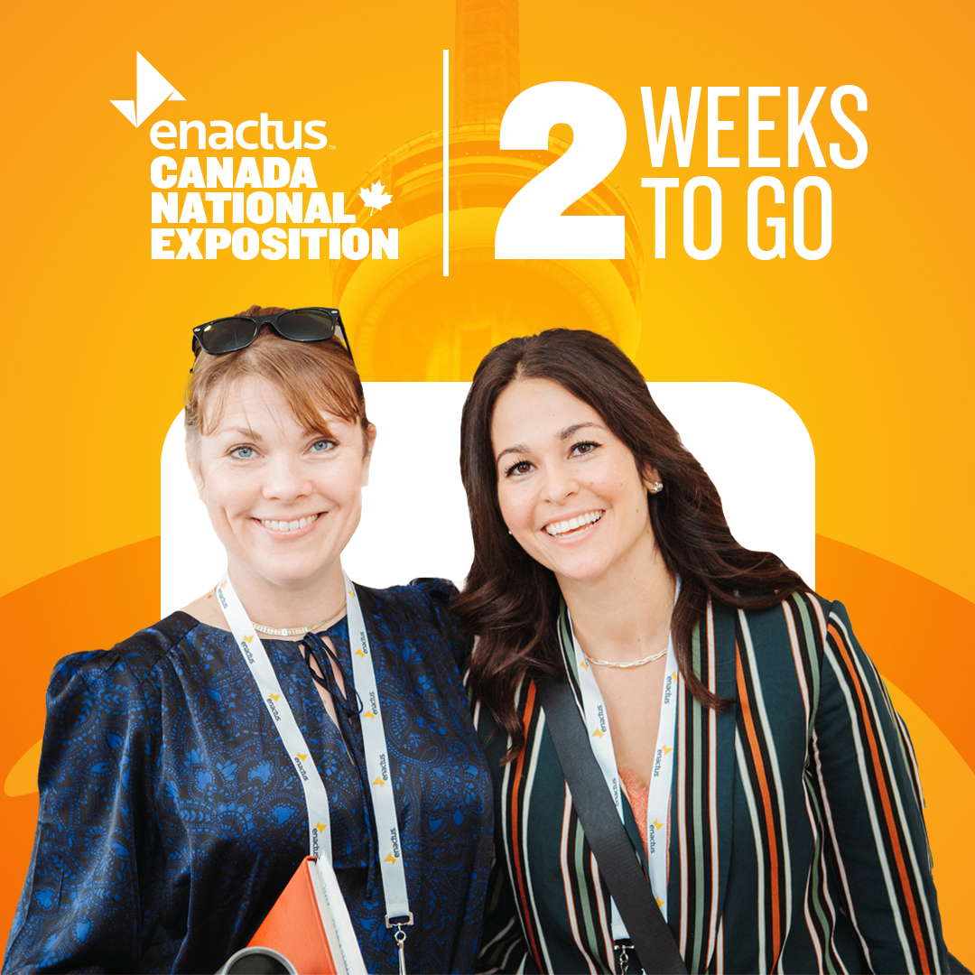 2 Weeks until SHOWTIME! 🚀 Are you as excited as we are for #EnactusNationals? Use these next two weeks to put the finishing touches on your presentations, memorize those lines, and get ready for the flagship event on our Enactus calendar!