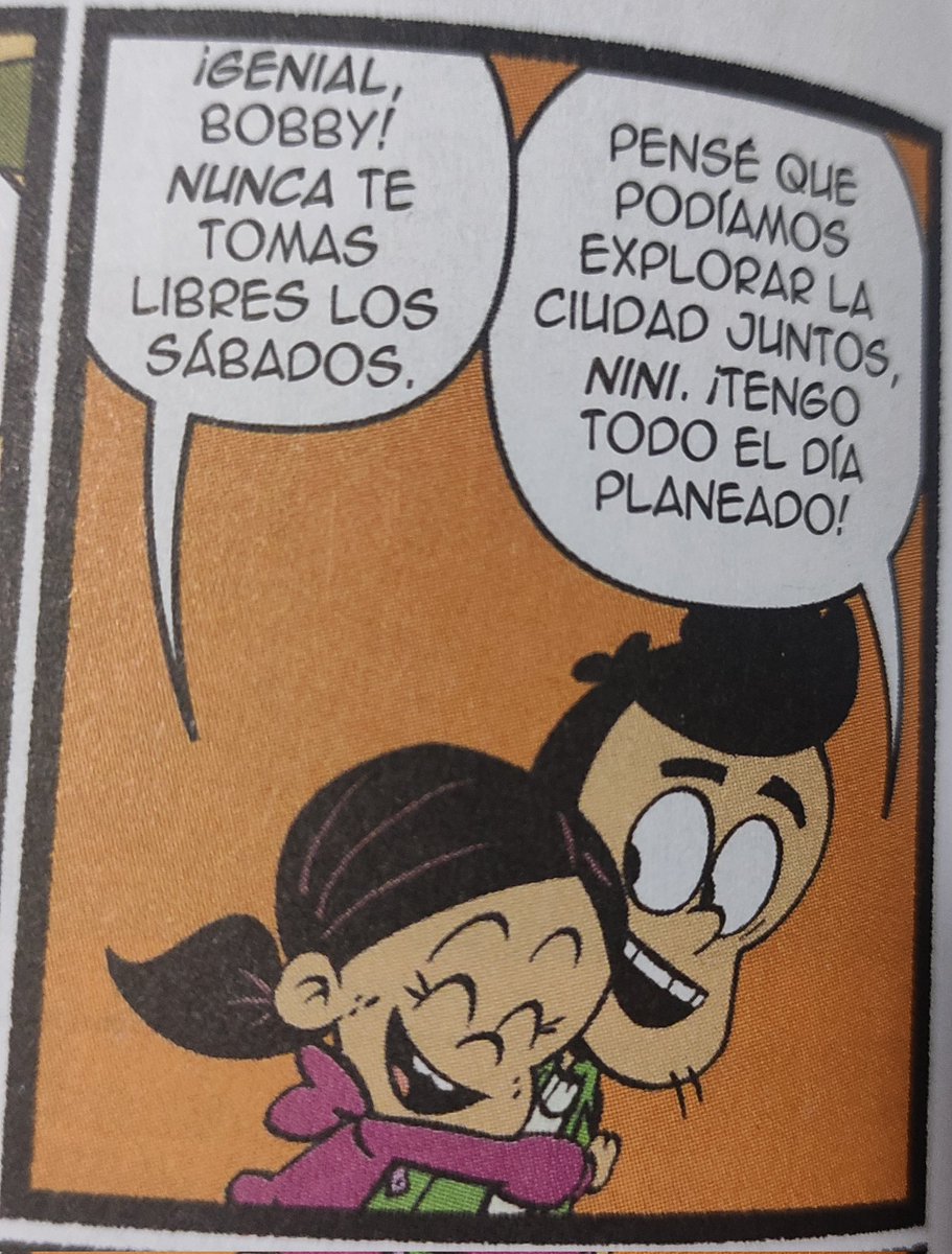 Del cómic recopilatorio 3: En los dos Shows, a pesar de ser hermanos, muy poco se ha visto convivir a Ronnie Anne y Bobby. Para nada al nivel de Lincoln y sus hermanas. #comics #TheLoudHouse #TheCasagrandes #RonnieAnneSantiago #BobbySantiago