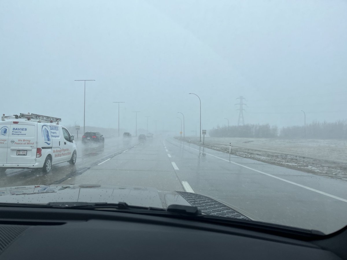 Visibility very poor on the Henday. #yegwx