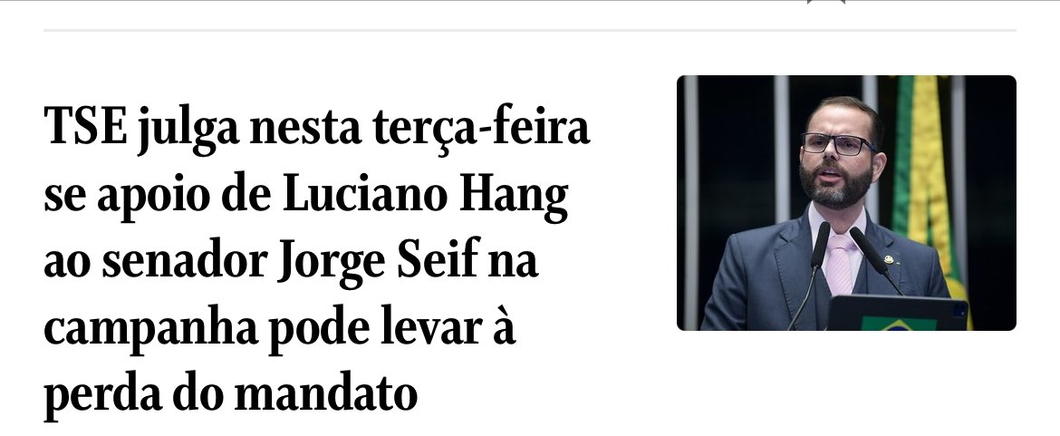 ⁦@deltanmd⁩ foi cassado injustamente num exercício de futurologia sem que houvesse um processo administrativo aberto contra ele. Infelizmente, a chance de se repetir um julgamento político novamente é grande. Aliás, curiosamente, todos de direita. Vai ver que é coincidência