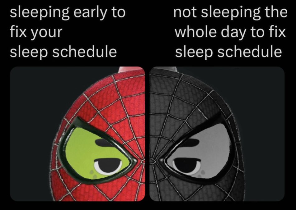 ☝️As Uncle Ben once said: “With great sleepiness comes great nap time!” Or something idk never seen #SpiderMan3