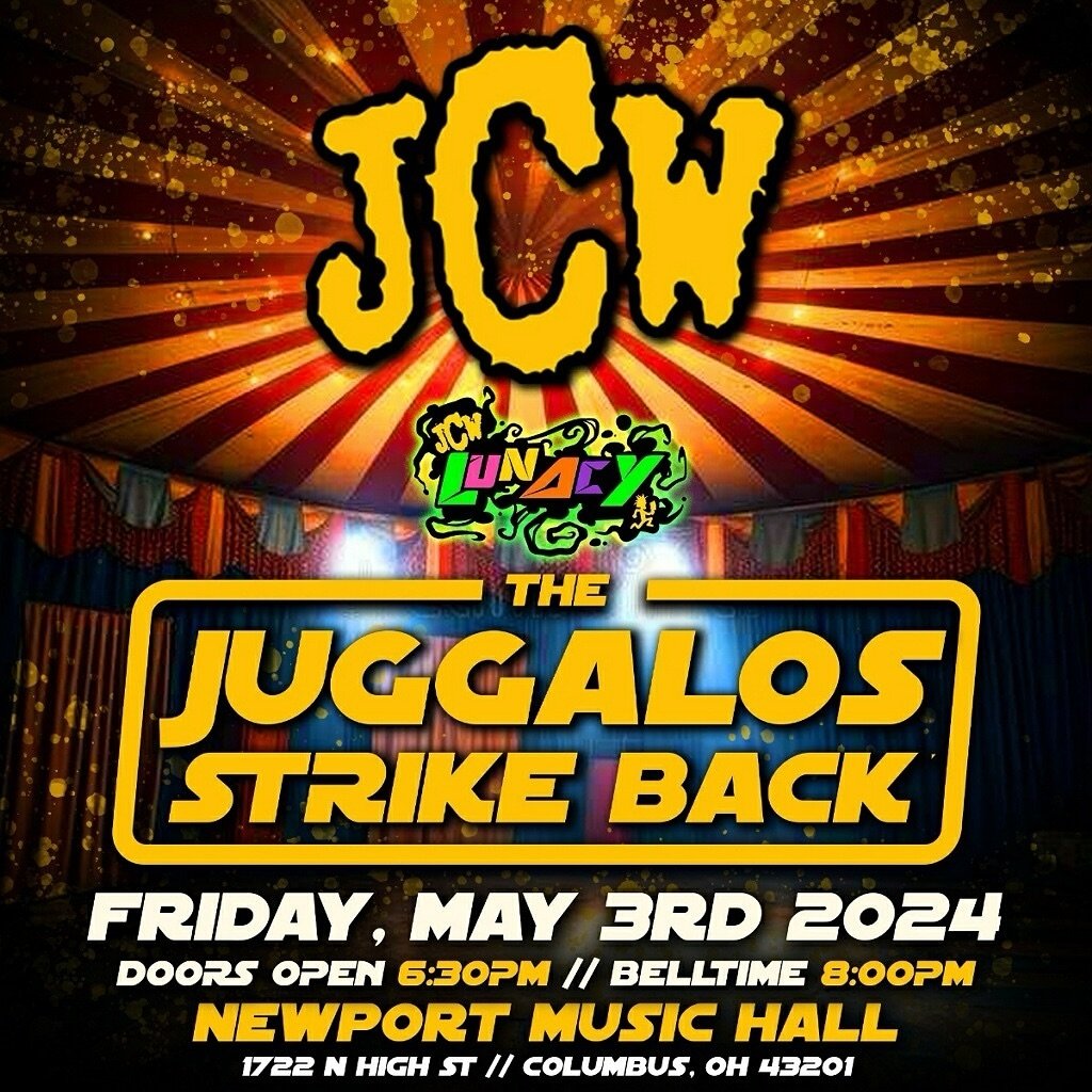 ✭✭✭ THE JUGGALOS STRIKE BACK! ✭✭✭ This Friday in Columbus, Ohio. 05/03/2024 Experience the ultimate fusion of athleticism and entertainment – Get your JCW tickets now and witness the power, passion, and adrenaline! TICKETS 🎟 🔗 axs.com/events/536735/…