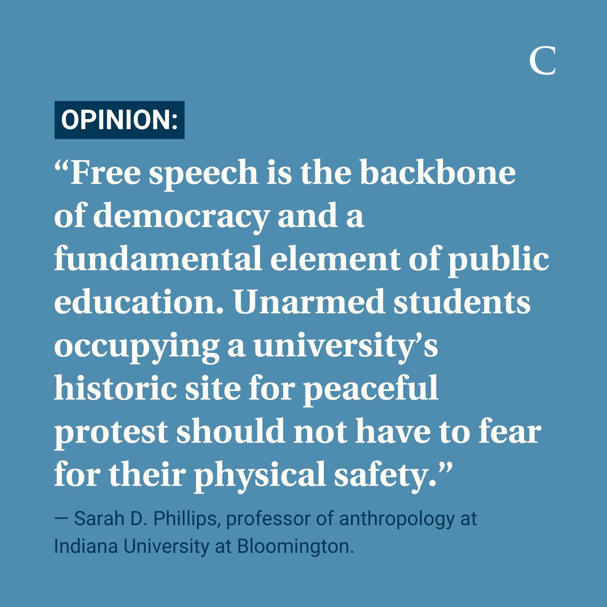 Opinion: I am a professor at Indiana University at Bloomington, where I was arrested this past weekend. How did we get here? chroni.cl/3JHpYEG