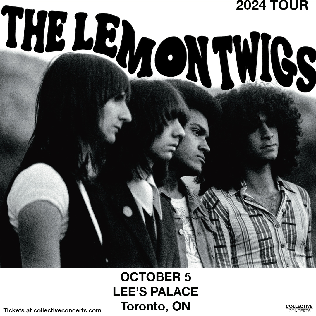 @thelemontwigs are coming to @LeesPalaceTO on October 5th! Tickets are on sale May 3rd at 10AM. Sign up for our mailing list by 5PM today in order to guarantee presale access via bit.ly/3F4Qd6e