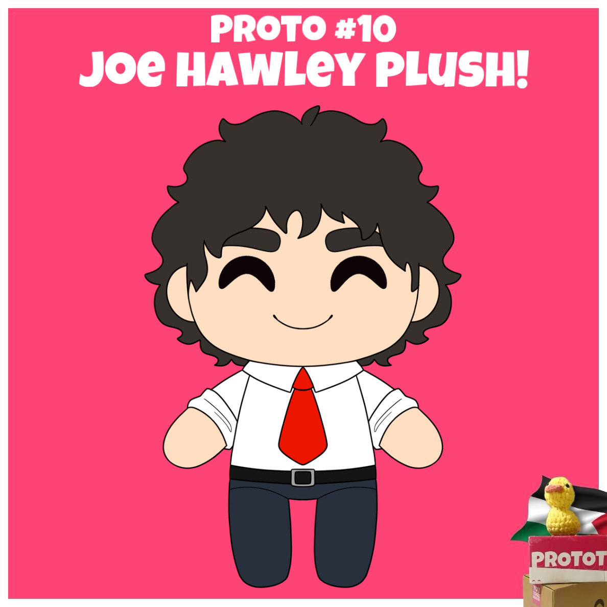 The final proto up for grabs during the youtooz news PCRF charity stream on may 4th at 3pm EST is the Joe Hawley plush from Tally Hall!