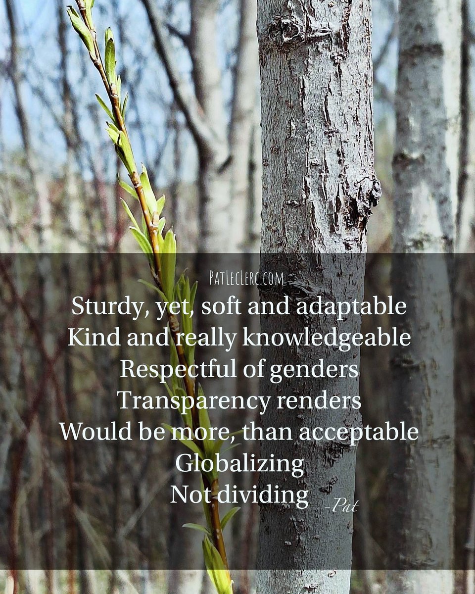 Are you adaptable and pliable ?
Excerpt from patleclerc.com/leaders/
Art Changes Lives; patleclerc.com/book/
#enjoy #dream #love #change
#poetryofinstagram #poetsociety #publishing #authorsoftumbIr #author #awareness #poetry #beautiful #world #socialmedia #acceptance #art