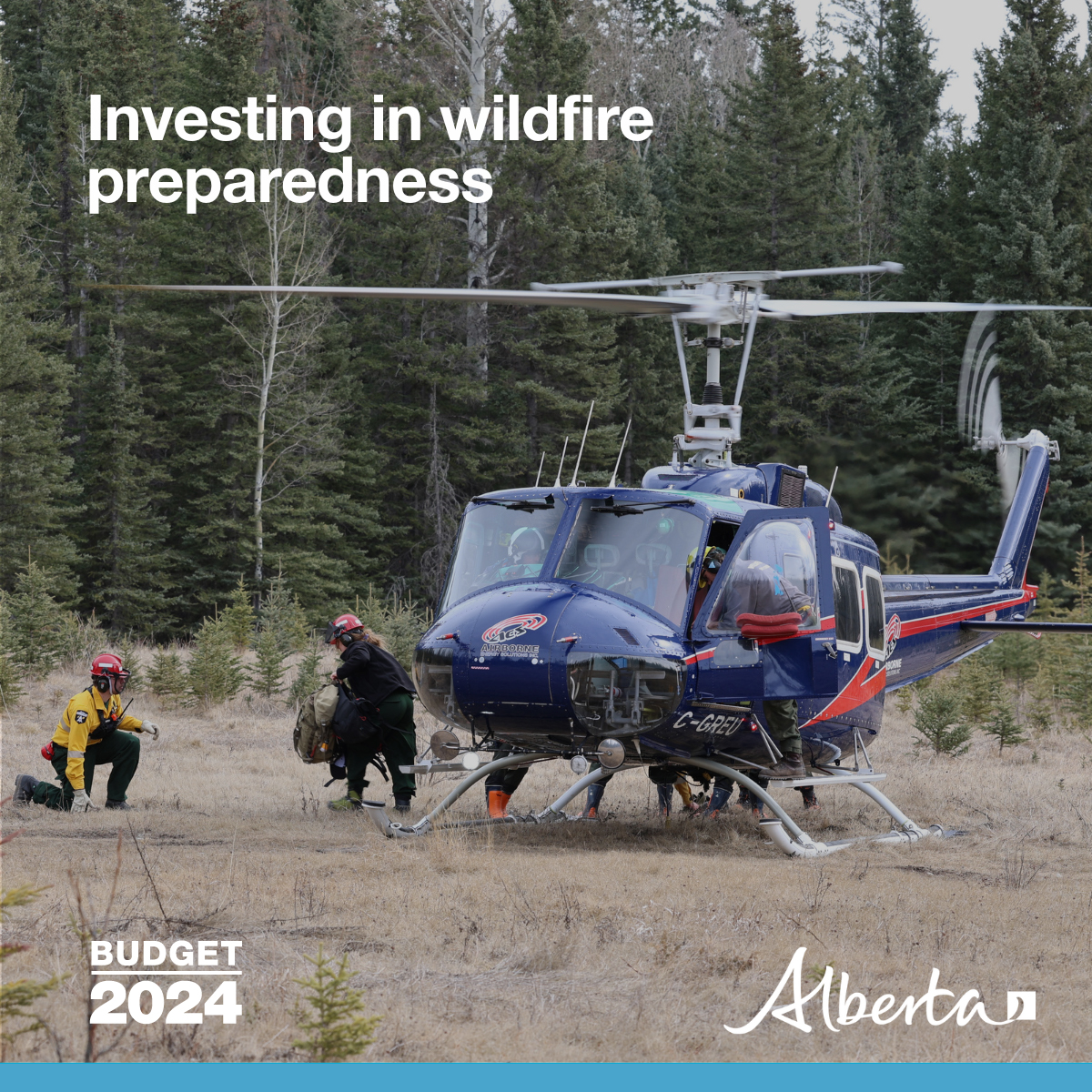 Last year’s wildfires impacted more than 50 communities and over 2.2 million hectares of forests. We are investing in wildfire preparedness by funding additional airtankers, night vision equipped helicopters and the Community Fireguard Program: alberta.ca/release.cfm?xI…