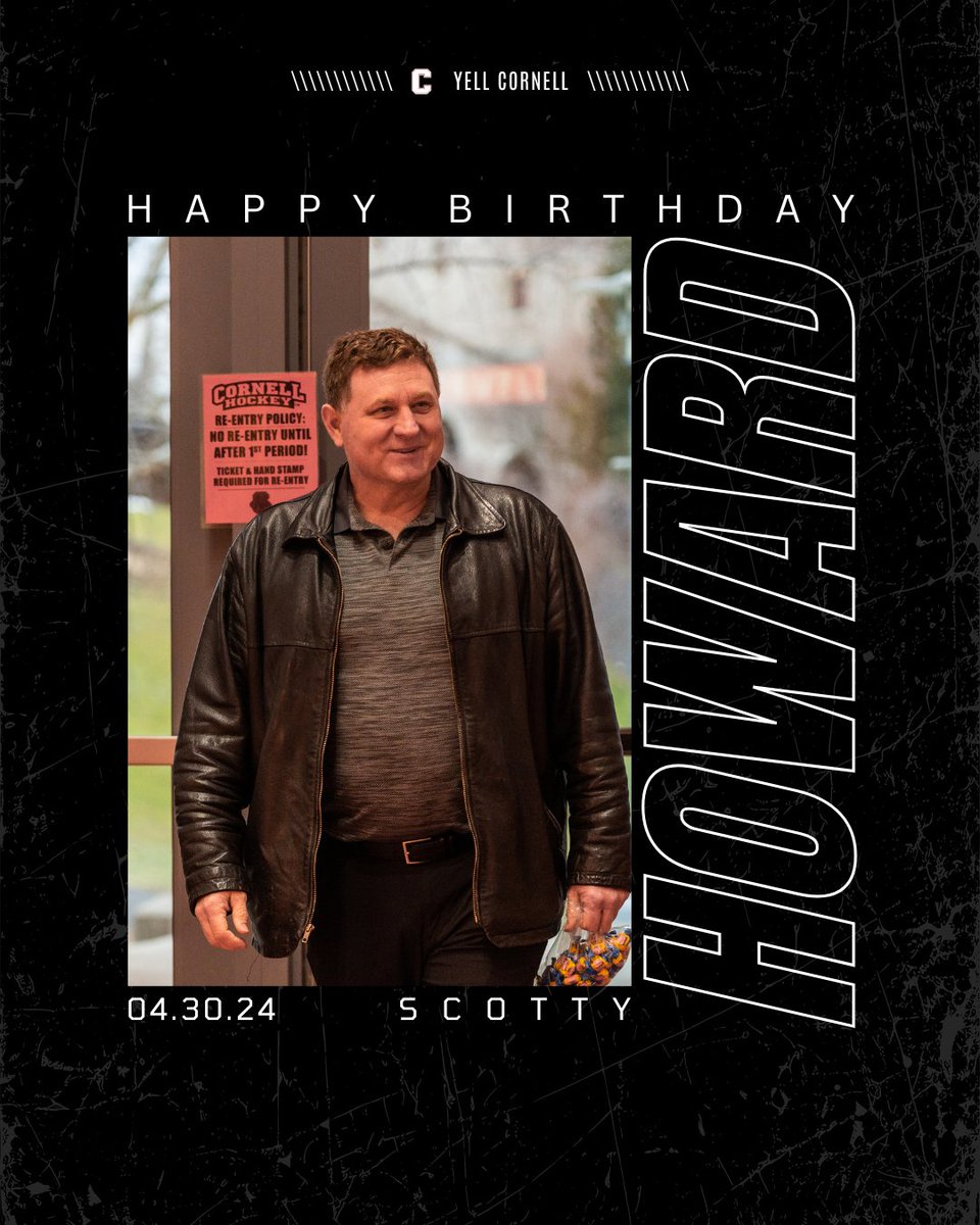 Happy birthday to Scotty Howard! 🎊🌳
#YellCornell