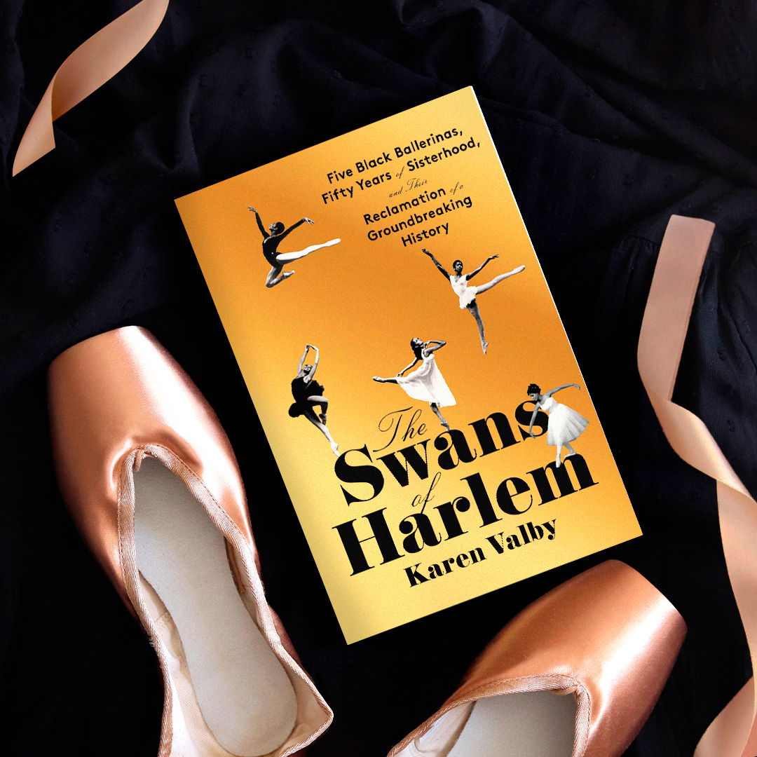 🎉📚 New Book Tuesday! 📚🎉 Get ready to be captivated by THE SWANS OF HARLEM by @kvalby! 💃✨ Don't miss the chance to discover the forgotten story of five pioneering Black ballerinas and their incredible journey! 🌟 penguinrandomhouse.com/books/716415/t…