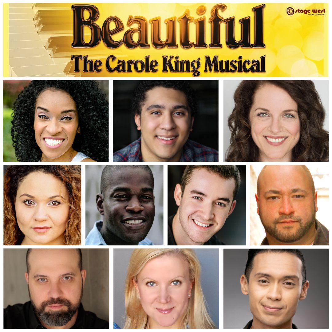 The inspiring true story of Carole King, Beautiful opens tonight at Stage West. Wishing a Happy Opening to our very own Amanda De Freitas, Ben Faulknor, Kaylee Harwood, Clea McCaffrey, Kennith Overbey, Sayer Roberts, Lee Siegel, David Silvestri, Dayna Tekatch and Alex Wierzbicki!
