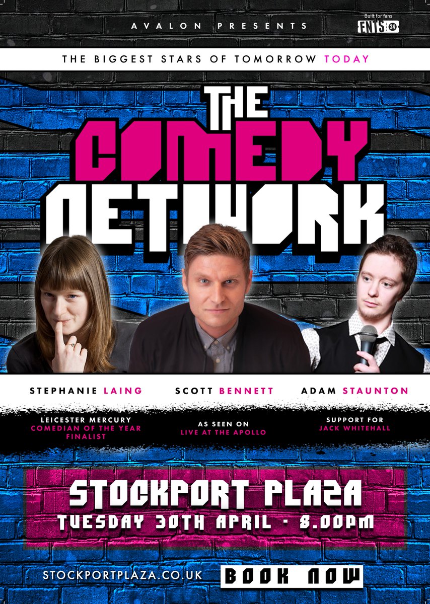 AVALON PRESENTS - THE COMEDY NETWORK TONIGHT AT THE PLAZA - TUESDAY 30TH APRIL AT 8.00PM AGE GUIDANCE: SUITABLE FOR AGES 14+ TICKET AVAILABLE ON THE DOOR OR BOOK NOW! - stockportplaza.co.uk/whats-on/the-g…