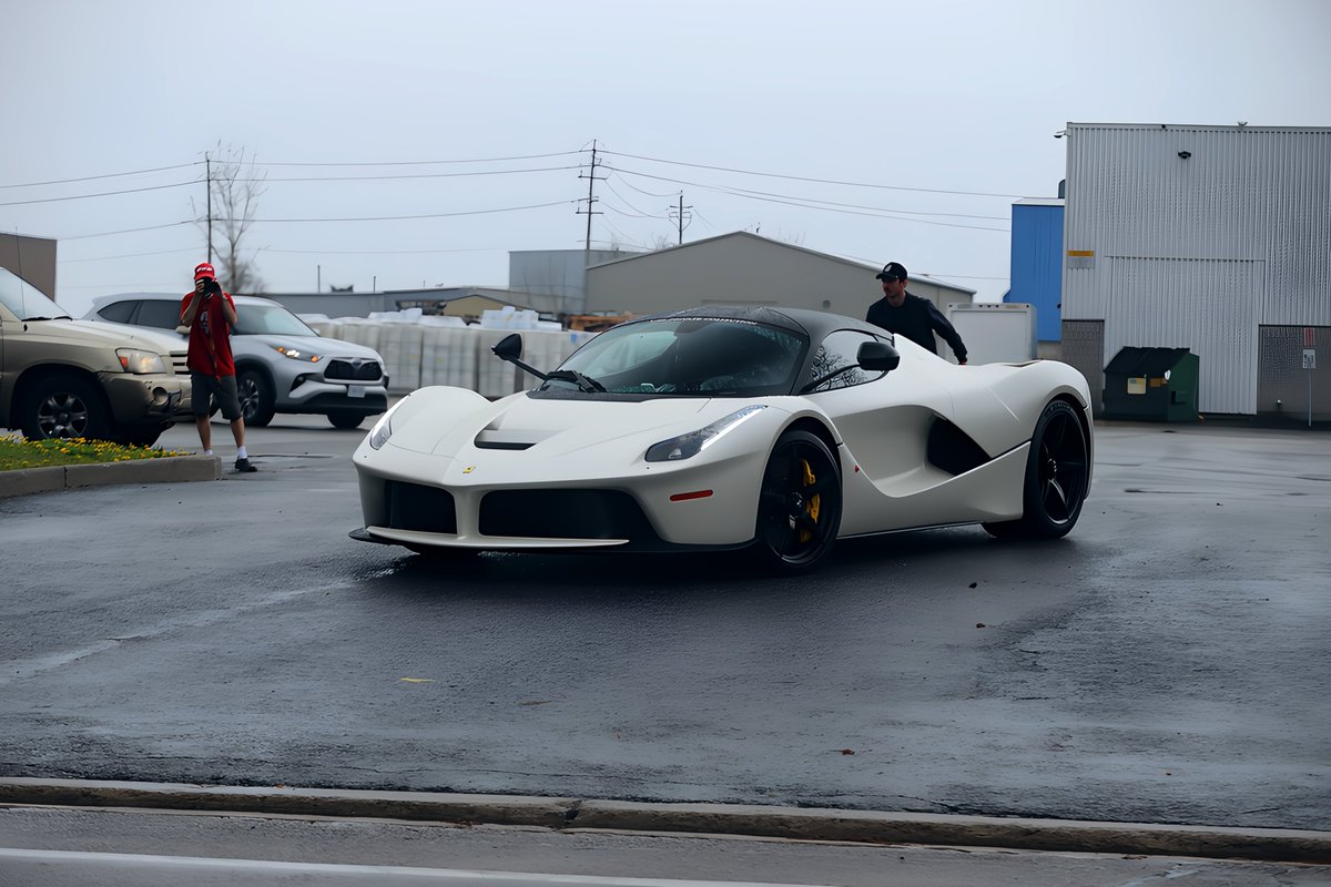 meet the 'Ferrainy LaFerrainy' meet the onwer whos not afraid toi drive his insane 5 million $ Bianco Fuji Opaco #Ferrari #Ferrarihypercar #FerrariLaferrari in the rain coming up on SUPERCAR SPECIFICS YouTube #supercar #car #luxurycars #vehicle #automobile #LimitedRun #SpeciaL