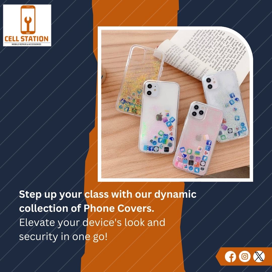Step up your class with our dynamic collection of Phone Covers. Elevate your device's look and security in one go!

Call us Now:  215 939 3933
#Cell #Station #cellphone #repair #phonecovers #security #device #tuesdaytips