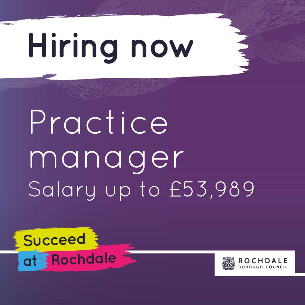 📣 Our Children's Services team is looking for a Practice Manager - EHASH and Duty Assessment or Family Support and Protection services. 👨‍👨‍👧‍👦

For more info/to apply ▶️ ow.ly/S7ZL50Ro5iV

Closes: 18 May 2024

#SucceedAtRochdale