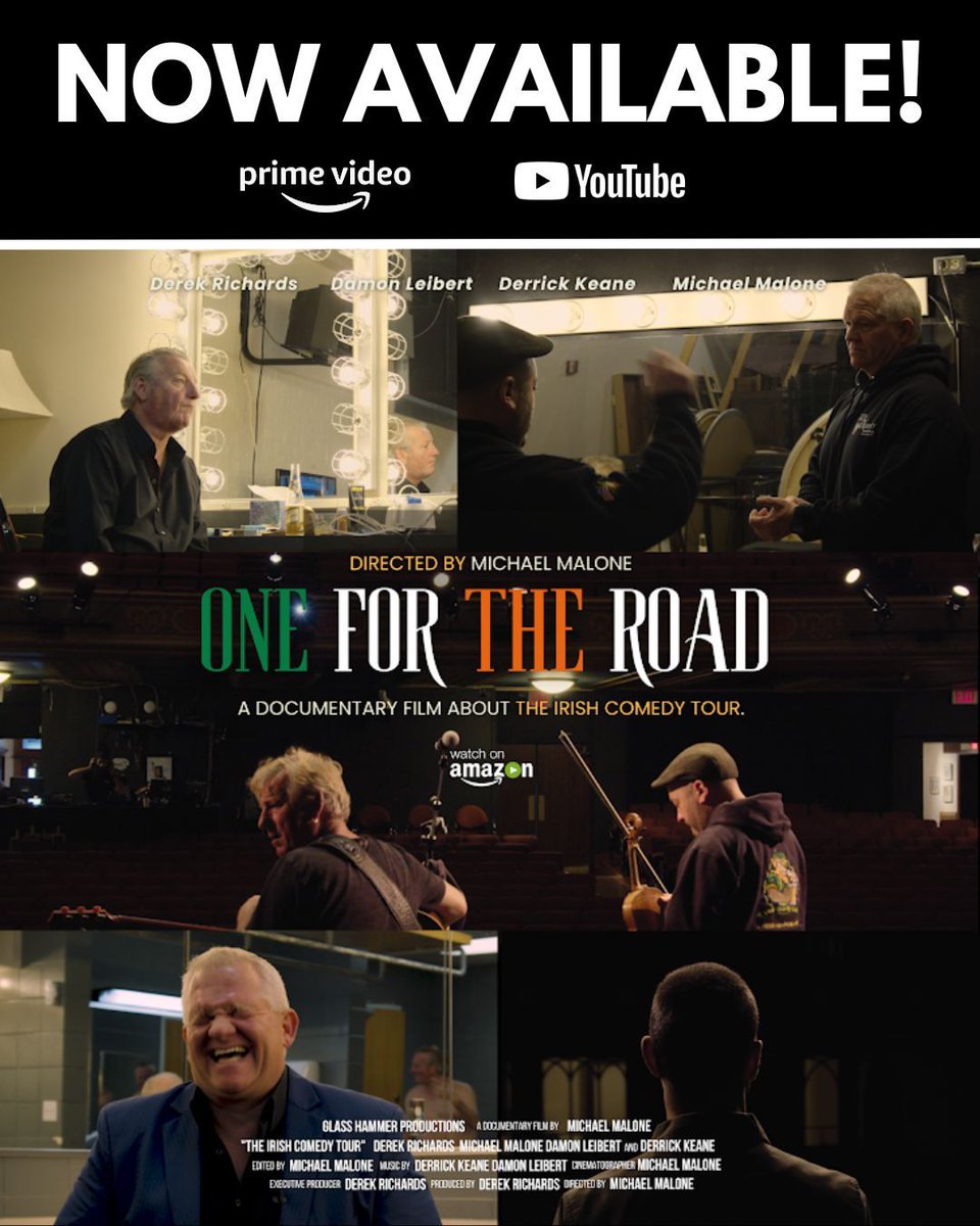 NOW AVAILABLE on YouTube and Amazon Video! 4 Performers. 20 Shows. 1 Camera. Follow along with the lads from the @IrishComedyTour as they embark on a 4 week journey across the east coast of America! Watch: youtu.be/HcKaYzg_qr4