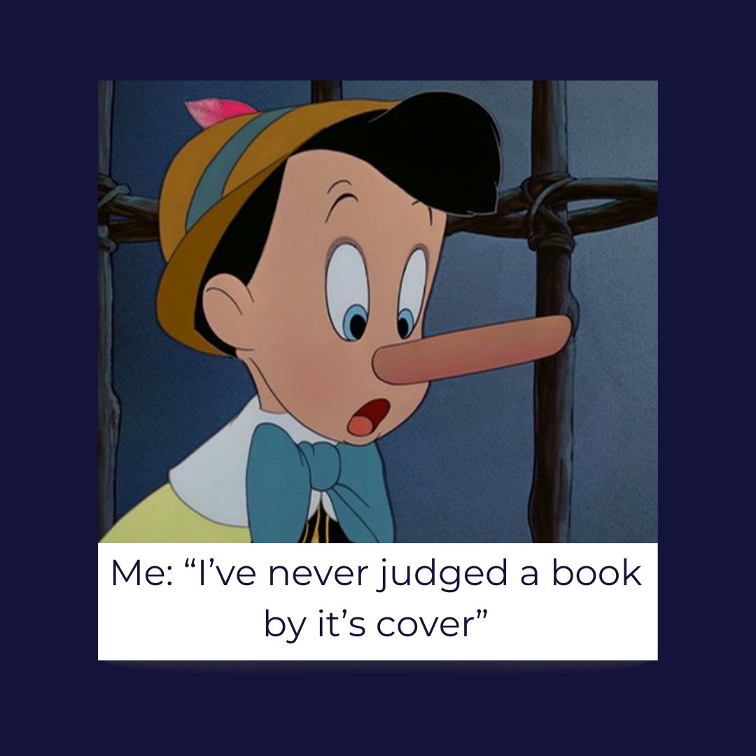 “I've never judged a book by its cover”... Happy #HonestyDay! Let's be honest, we've all been there! 🤥📚
