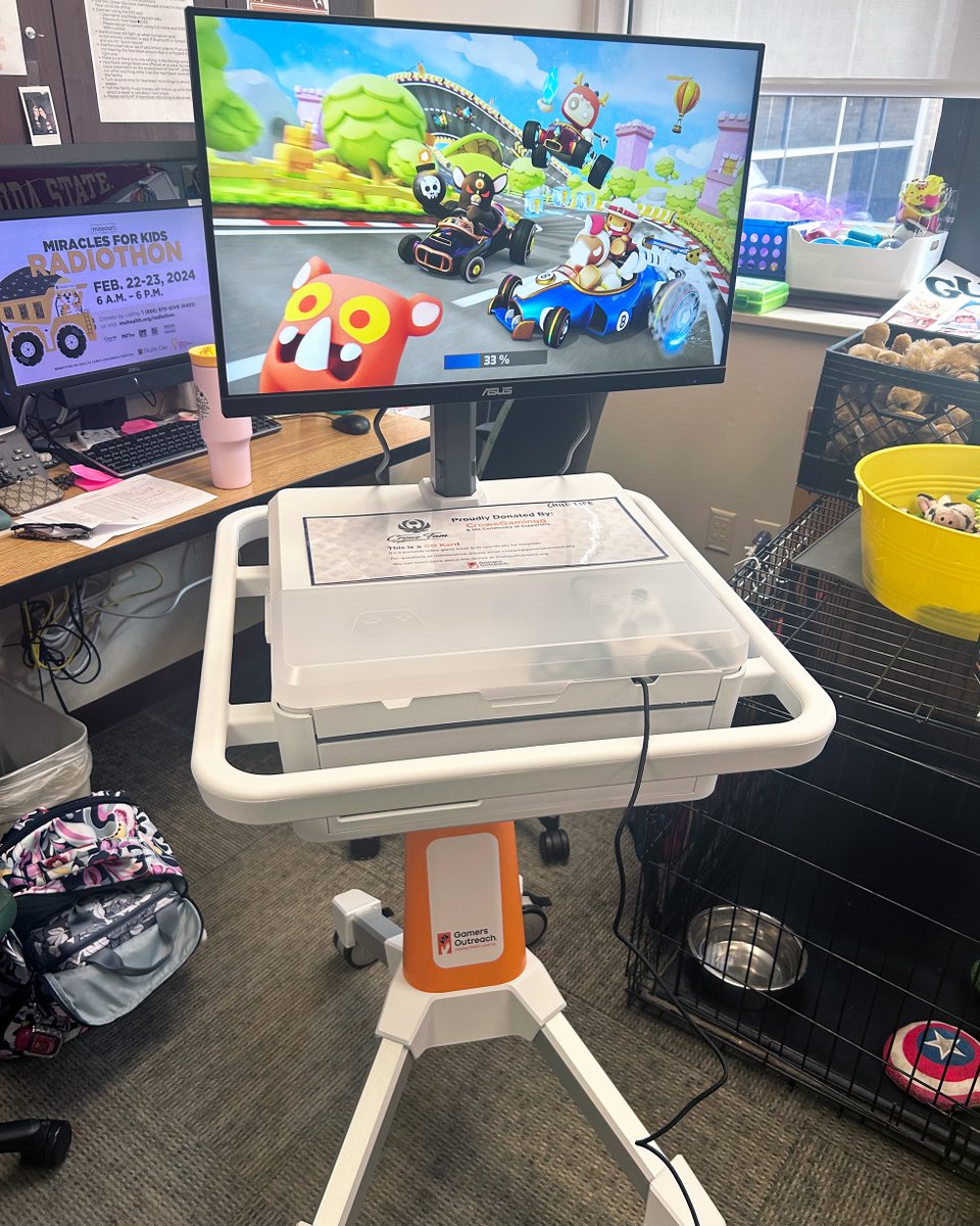 This new GO Kart recently landed at @muhealth Women's and Children's Hospital in Columbia, MO 📍 It's locked and loaded with games for kids and families to enjoy 🕹️ A big Thank You to @CroweGamingg and the Crowe Fam for making this placement possible!