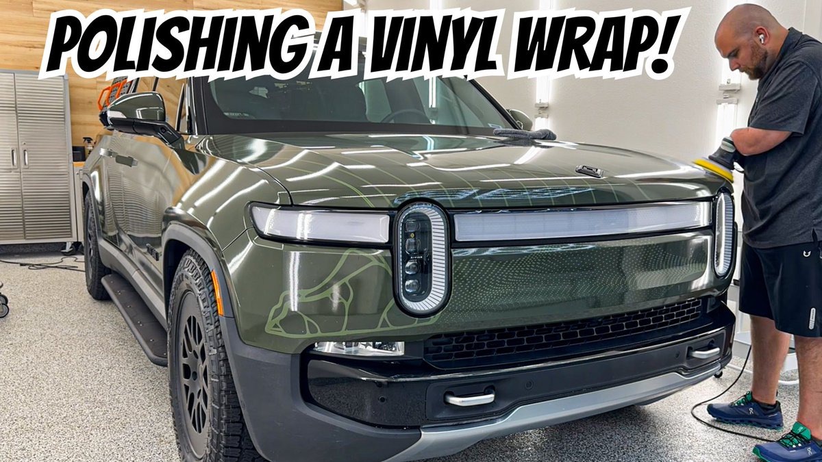 How To Polish A Vinyl Wrap & Protect It With A Ceramic Coating! youtu.be/KdzcjP9Iwnc