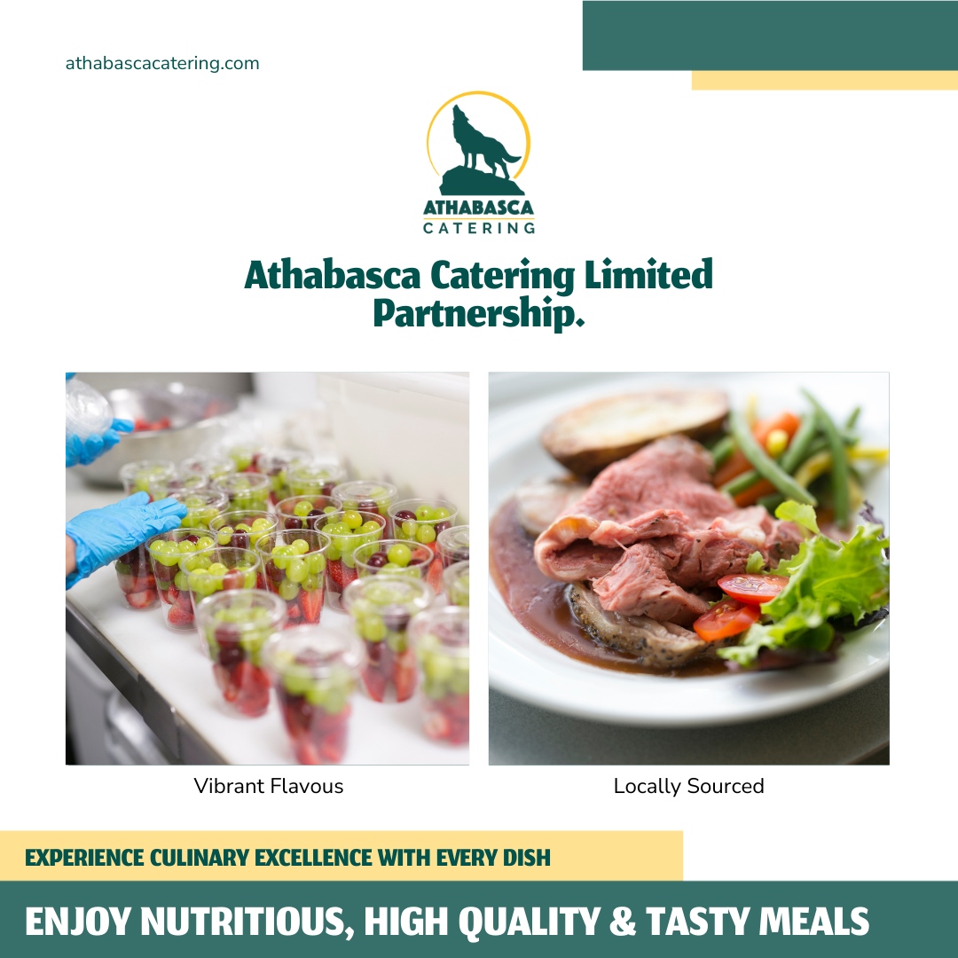 Every dish tells a story of sustainability and community empowerment. Experience culinary excellence with Athabasca Catering Limited Partnership! ✨
 
#catering #cateringservices #eventcatering #weddingcatering #corporatecatering #foodcatering #cateringathabasca