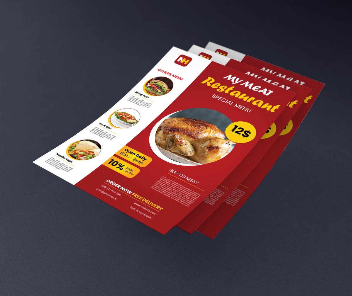 Food Flyer Design.
Designer Nazmul Hasan Minhaz.

Design copied from Google.

#nazmulhasanm24 #foodflyer #flyer #graphicdesign #google #foodflyerdesign #nazmulhasanminhaz #twitterpost #xpost