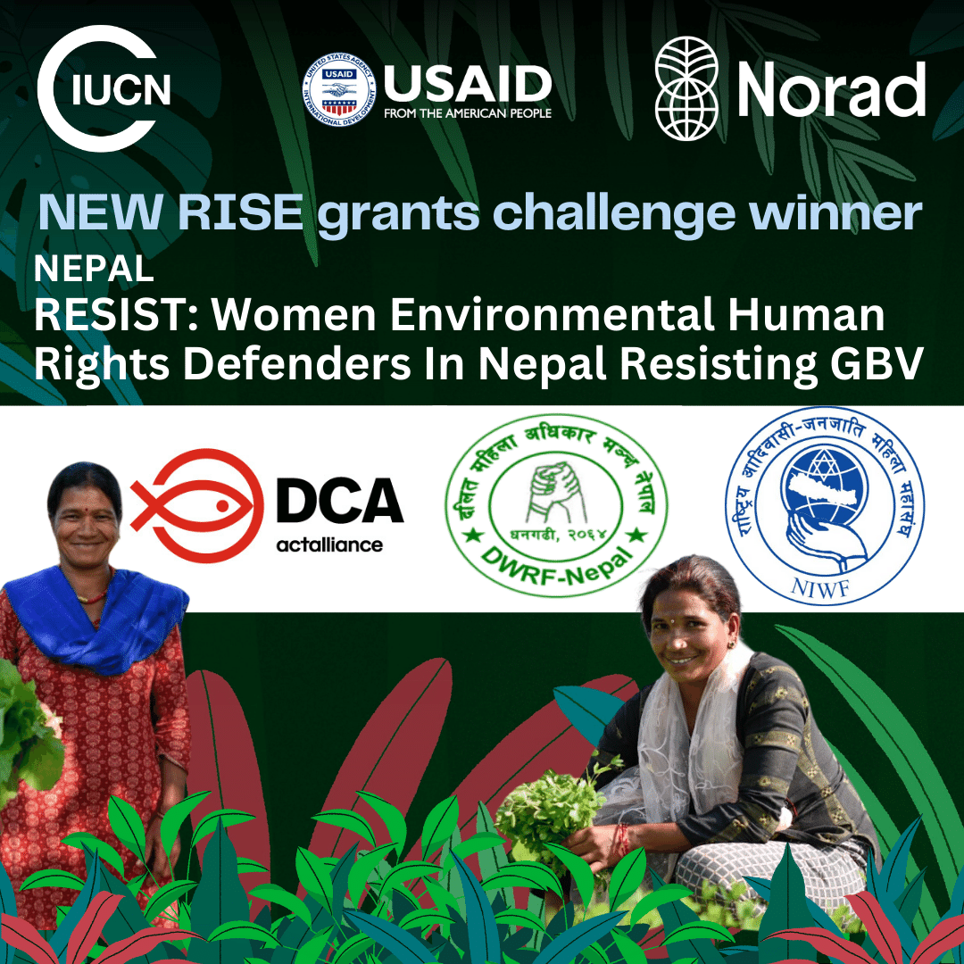 👏 welcome to @DCA_Nepal @NIWF_Nepal & #DWRF to the #RISEgrants challenge. Learn how they will address #GBV and #conservation in “RESIST: Women Environmental Human Rights Defenders In Nepal Resisting Gender-Based Violence”🌲 🔗gender.pub/winners