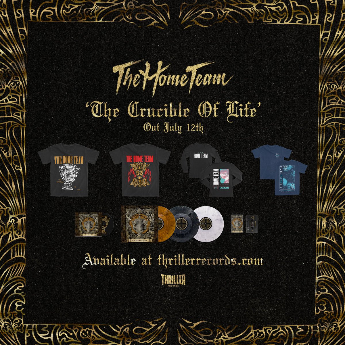 Our third LP, The Crucible of Life, will be released July 12th on Thriller Records. We’ve put everything into this record, and we can’t wait for you to hear it. Pre-order packages are available now at thrillerrecords.com/collections/th…