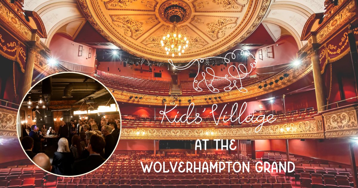 Come and join us at the Wolverhampton Grand Theatre to find out more about Kids’ Village and how you can be a part of our special journey… 🗓️Tuesday 21st May, 5.30pm - 7pm. 📍Wolverhampton Grand Theatre If you would like to be there please email events@kidsvillage.org.uk.