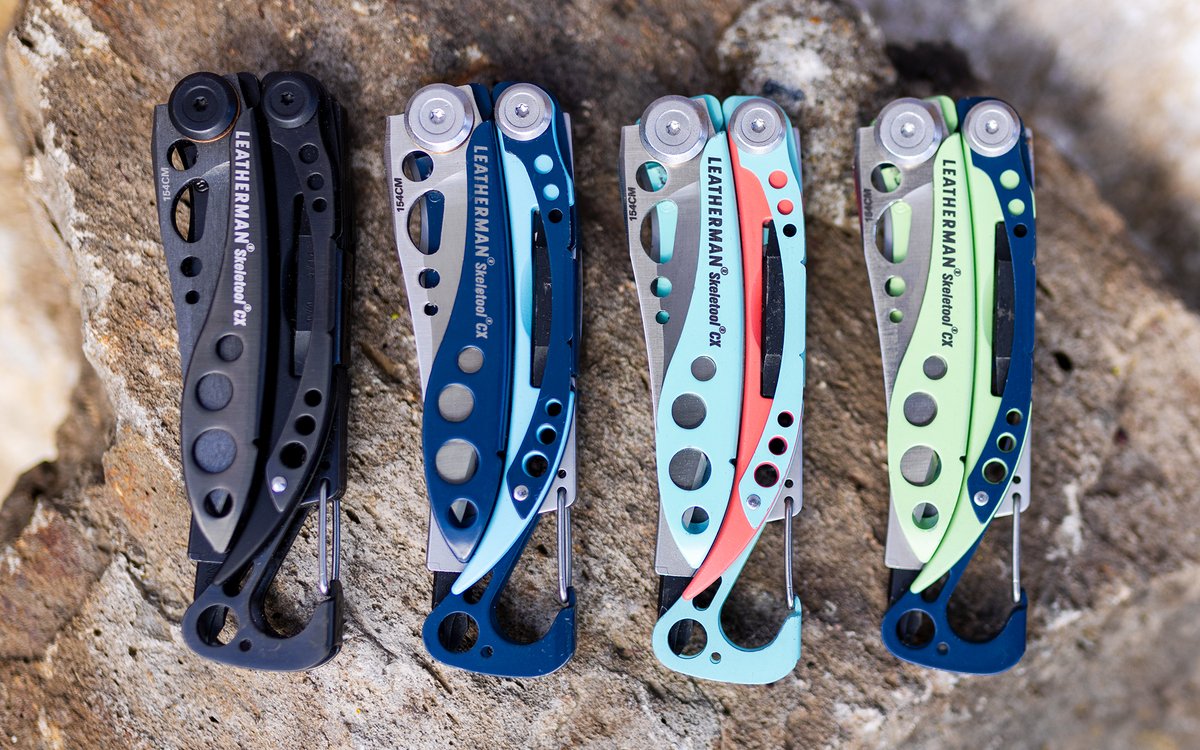 Four new colors, one classic multi-tool. Check out the Skeletool CX’s fresh new look. #leathermantools bit.ly/3Q6Lx5s