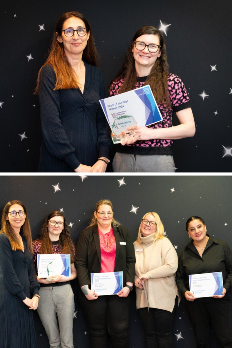 Last week Rebecca Openshaw, Olesja Mikulcika, Halima Atta were named Team of the Year in our #CelebratingAdmin awards. Neil Kendrew, Nicola Howsam, Tina Suryavansi, Gareth Wright, Mel Colley, Sarah-Anne Gill and Sarah Ndidi were also recognised in the category. Well done!
