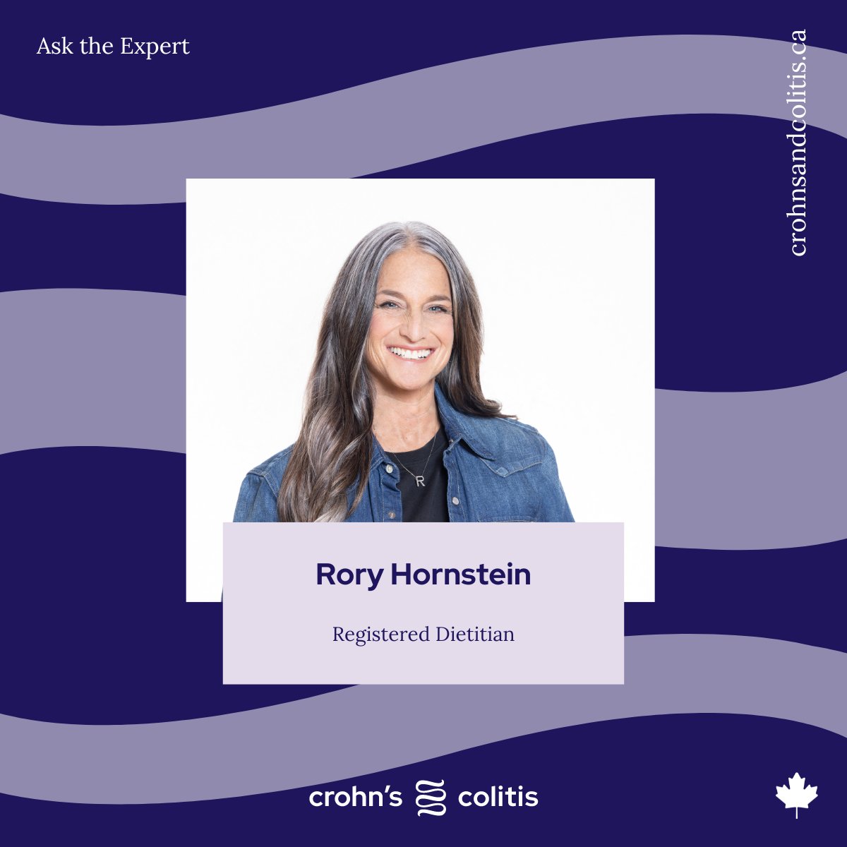 Meet Rory, a Registered Dietitian that specializes in IBD that also lives with and cares for someone with IBD. Register today and ask your questions in advance or live during the event. *This event will not be recorded* crohnsandcolitis.ca/News-Events/Ev…