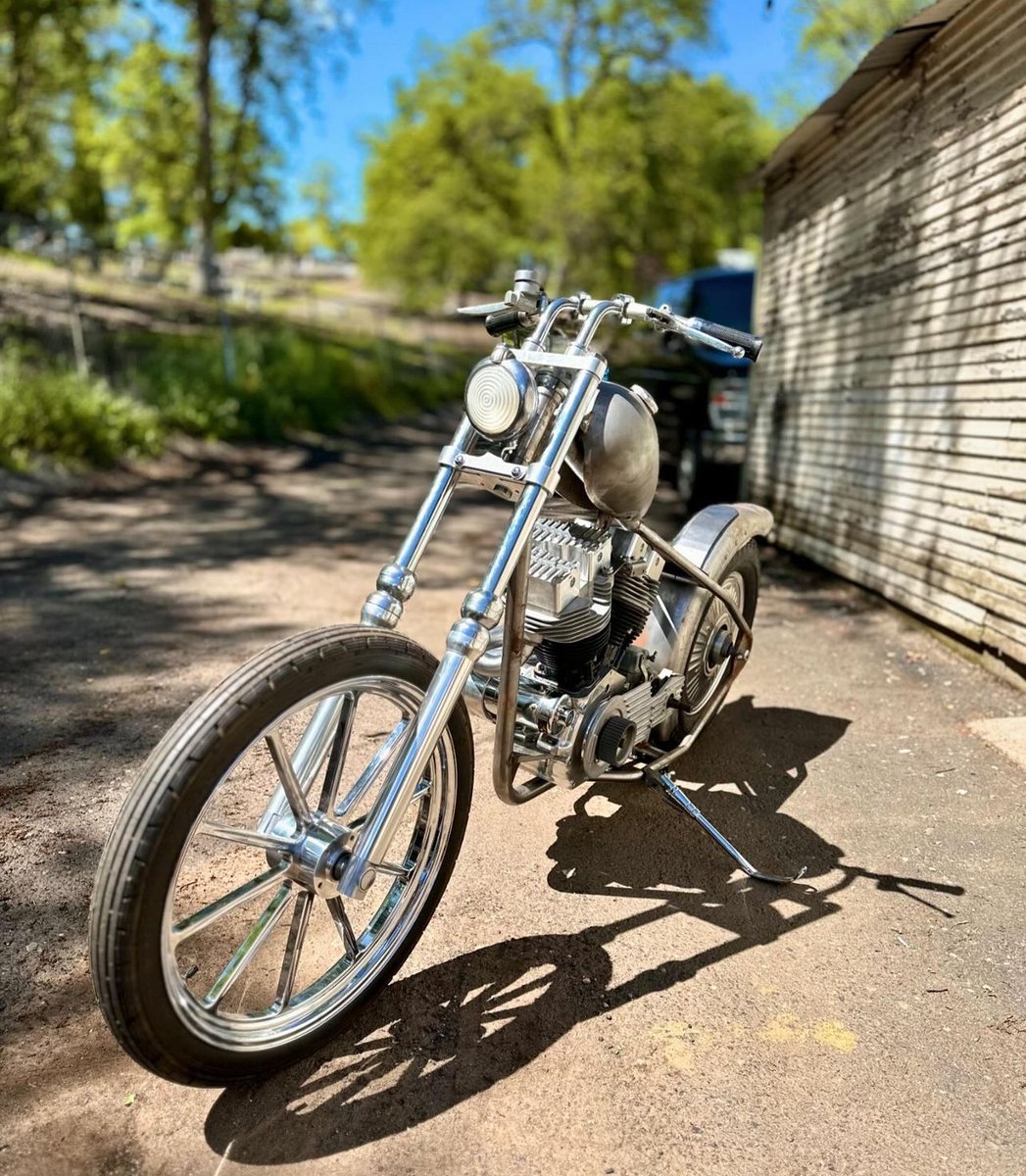 Our dude @ghosttoof getting wild on his @bornfreeshow build for this year, can't wait to see it finished! #ohioisforlovers #choppershit #chopper #ohiobois #chopitbuilditrideit #bornfreebuilder #chopshit