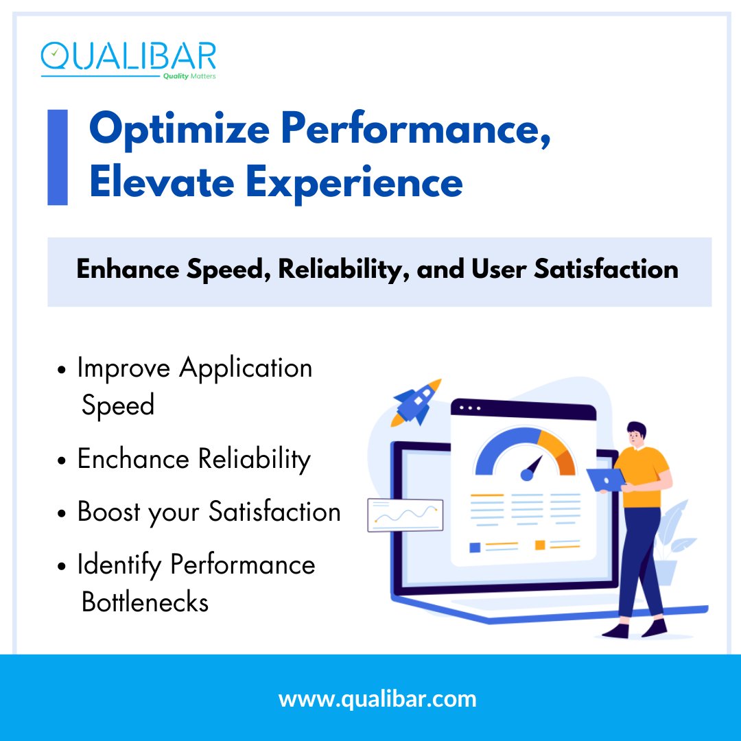 qualibar.com

Elevate your application's performance with Performance Testing from Qualibar Pvt Ltd. Enhance speed, reliability, and user satisfaction. 

#Qualibar #Qualibarinc #PerformanceTesting #QualityAssurance #UserExperience #QualibarPvtLtd