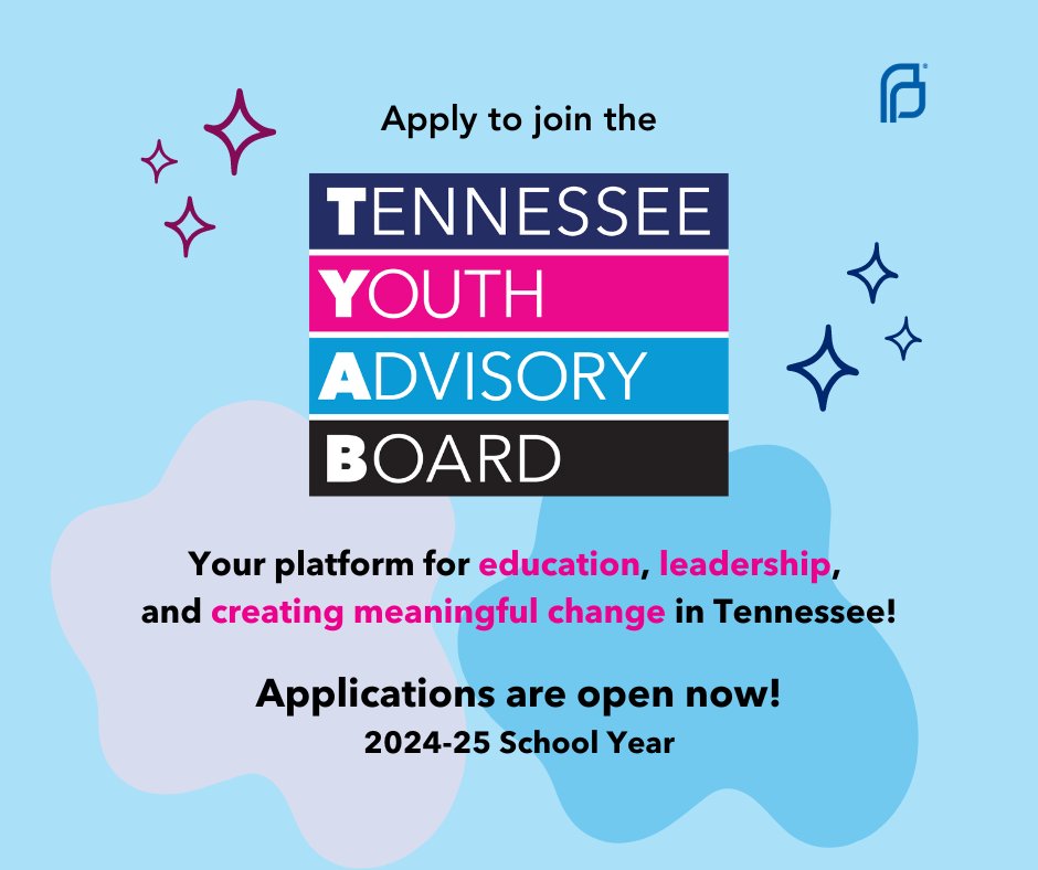 Are you a Tennessee high schooler who wants to make a difference in your community? Join the Tennessee Youth Advisory Board and gain valuable skills and experience with like-minded people across the state. Learn more and apply: bit.ly/4aX7OuA