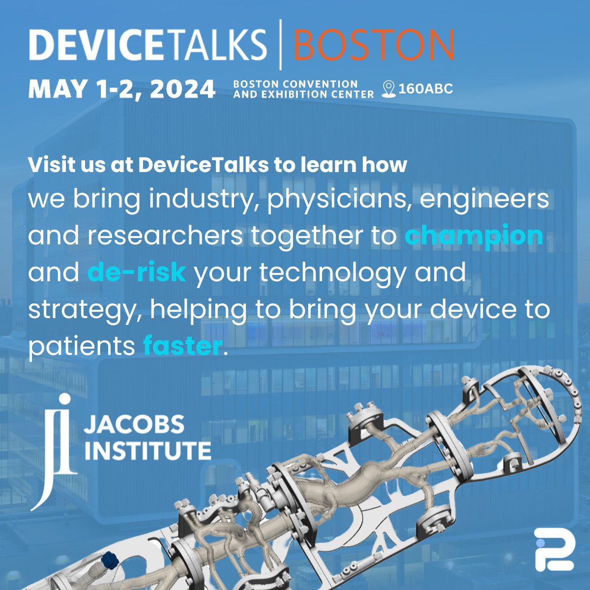 JacobsInstitute's tweet image. Are you attending @DeviceTalks Boston this week? 🤔

Stop by our table to learn more about what we&apos;re working on at the Idea to Reality (i2R) Center at the #JacobsInstitute! 

#DeviceTalks #DeviceTalksBoston #Innovation #Investment