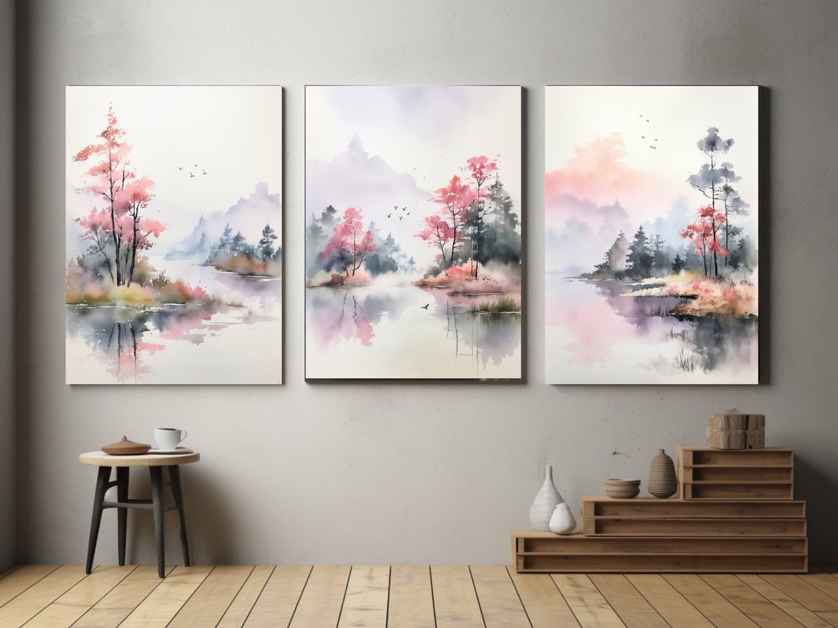 Just 11 follows away and I’ll be selecting one lucky person to get this beautiful triptych print download for printing. joshualeeartprints.etsy.com/listing/151393… #artforsale #giveaway #triptych #printableart