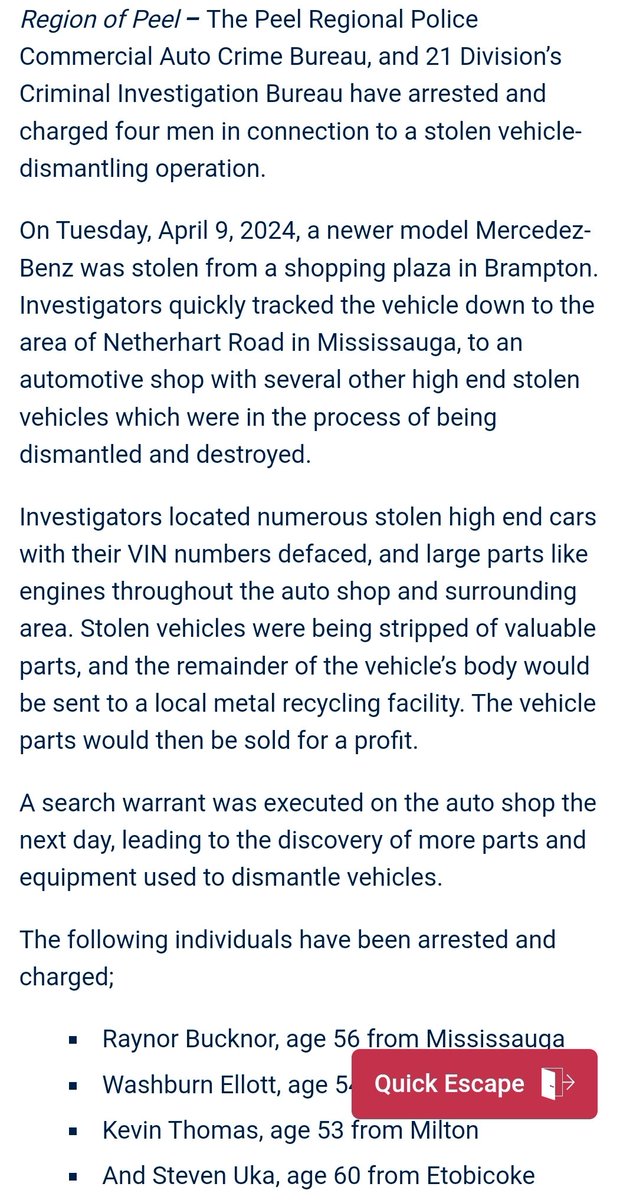 #PeelPolice @PeelPolice #StolenVehicle