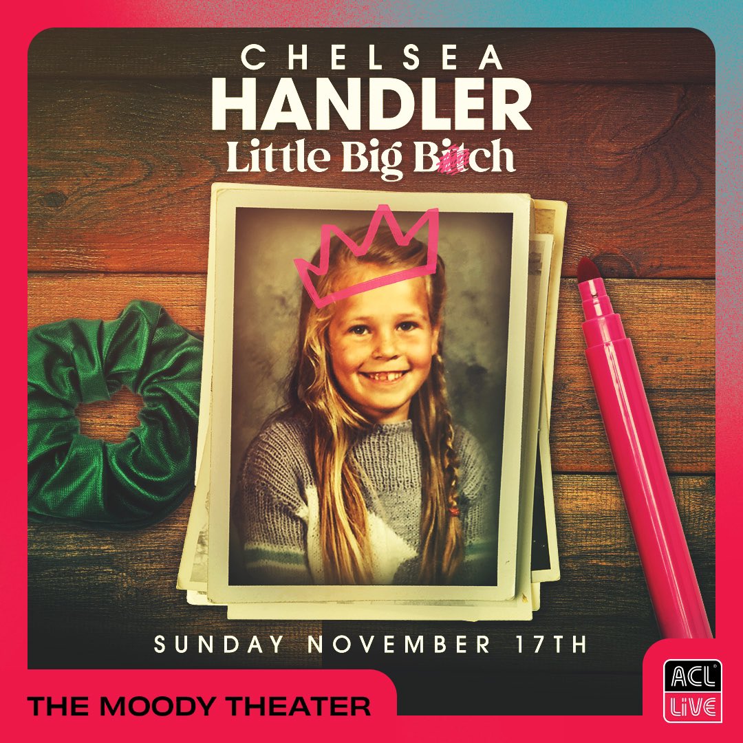 Chelsea Handler returns to @acllive on November 17th with the Little Big Bitch Tour! Tickets are on sale Friday 10AM. atxconcert.com