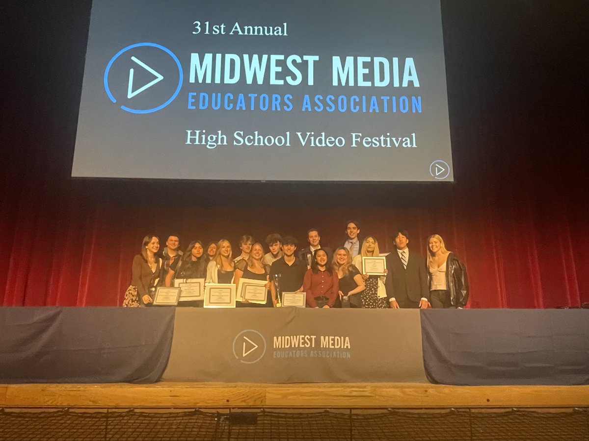 #WeAreTitansTuesday Congratulations to our advanced TV & film students for winning 20 awards last week at the 31st Midwest Media Educators Association video festival. Three of those awards included first in the state and four NATAS Crytal Pillars #GBSNow
