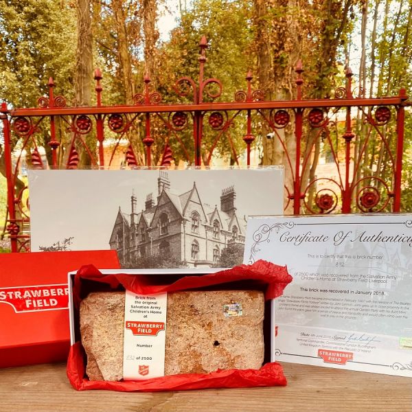 Own a piece of the original Victorian Strawberry Field, the place that inspired John Lennon so much as a child. By purchasing a brick, you are helping fund our Steps to Works programme and to keep the Strawberry Field gates open for good. Order here > store.strawberryfieldliverpool.com/1-50-015-01-01…