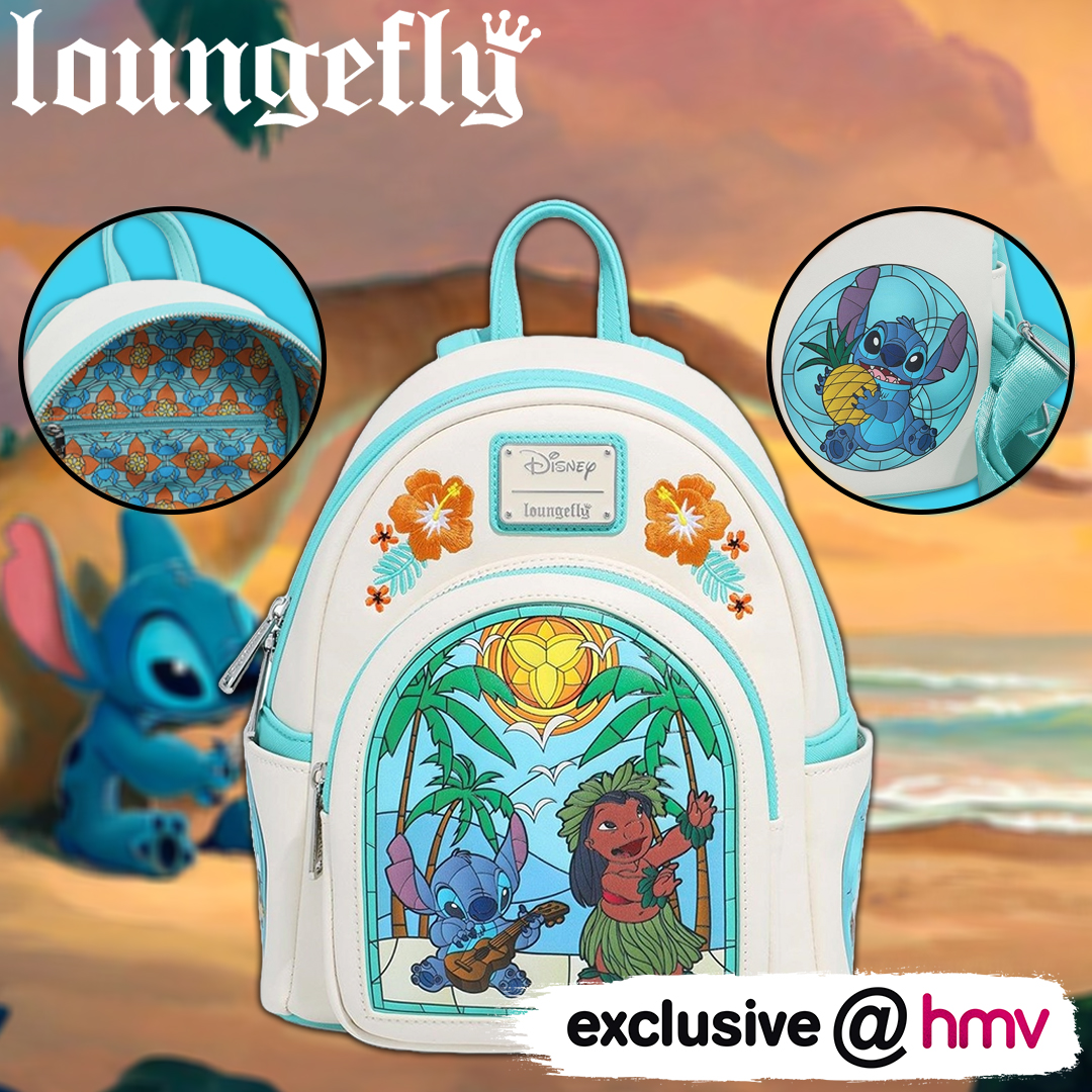 🌺 Dive into summer vibes with our Lilo & Stitch Mini Loungefly! 🌊 Featuring a stunning stained glass design of Lilo and Stitch dancing, this artsy accessory is a must-have. 🎨

🔗ow.ly/EEnI50RsATo
#hmvExclusive #Loungefly #stitch