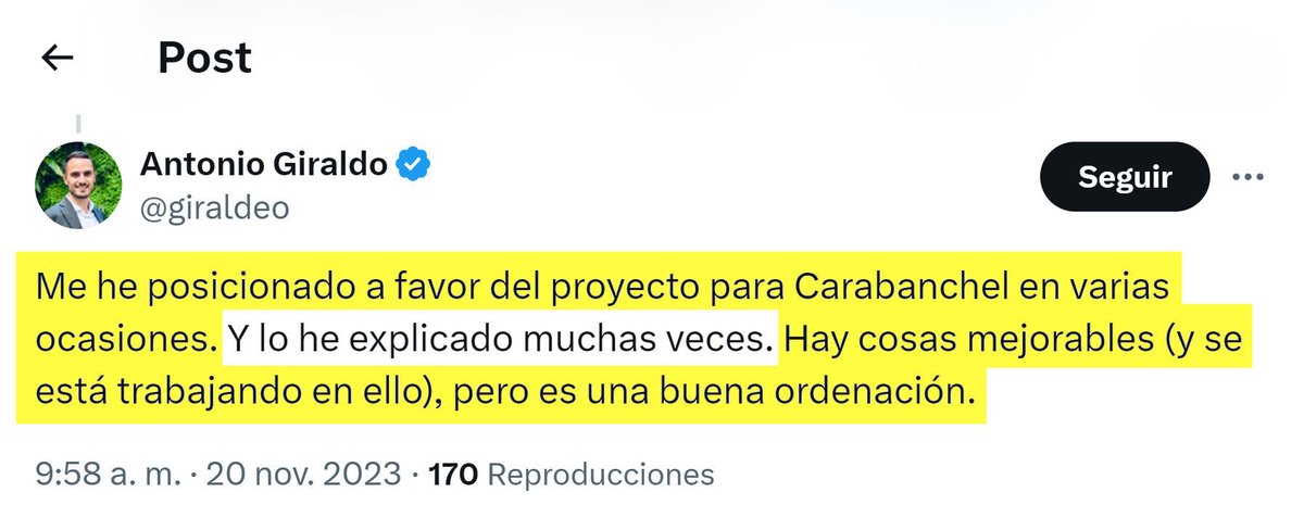 @giraldeo @MADRID Y estos son tuits del mismo concejal en relación con el #PelotazoCarabanchel: