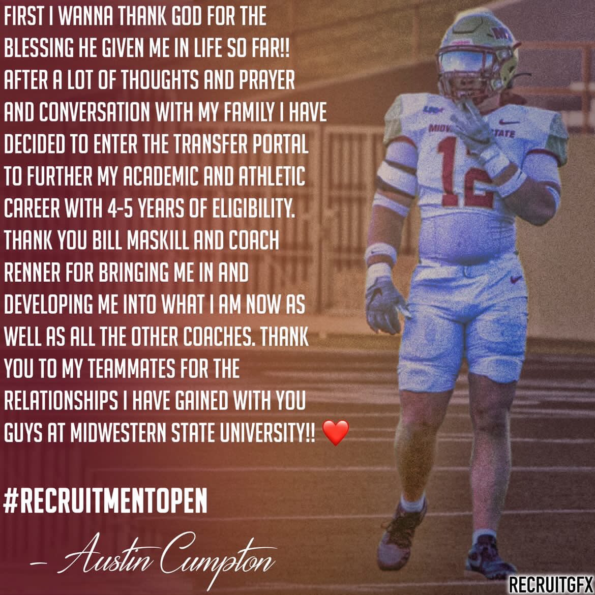 THANK YOU @MSUTexasFB ❤️ recruitment is open 💪🏼 325-271-5644 12austincumpton@gmail.com