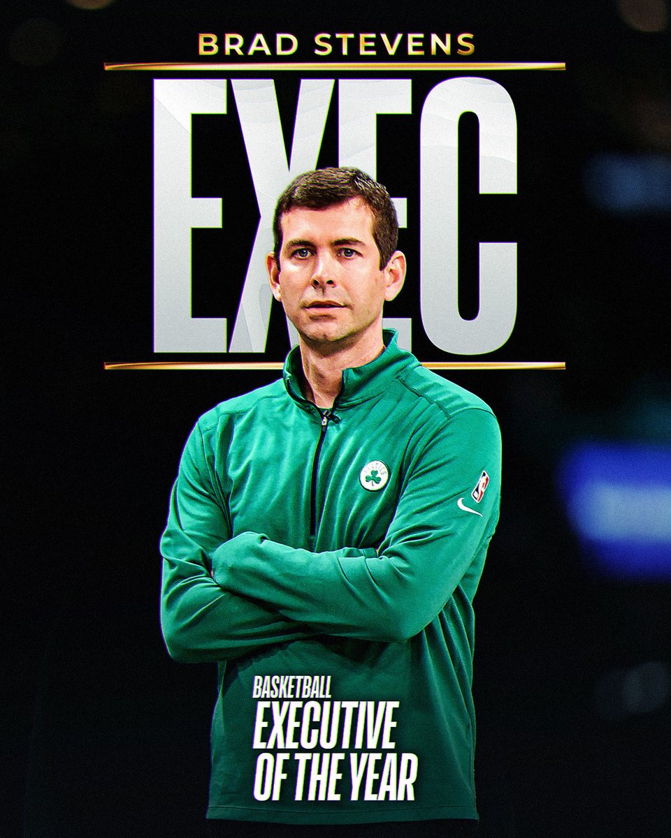 The 2023-24 NBA Basketball Executive of the Year is... Brad Stevens!

#NBAAwards