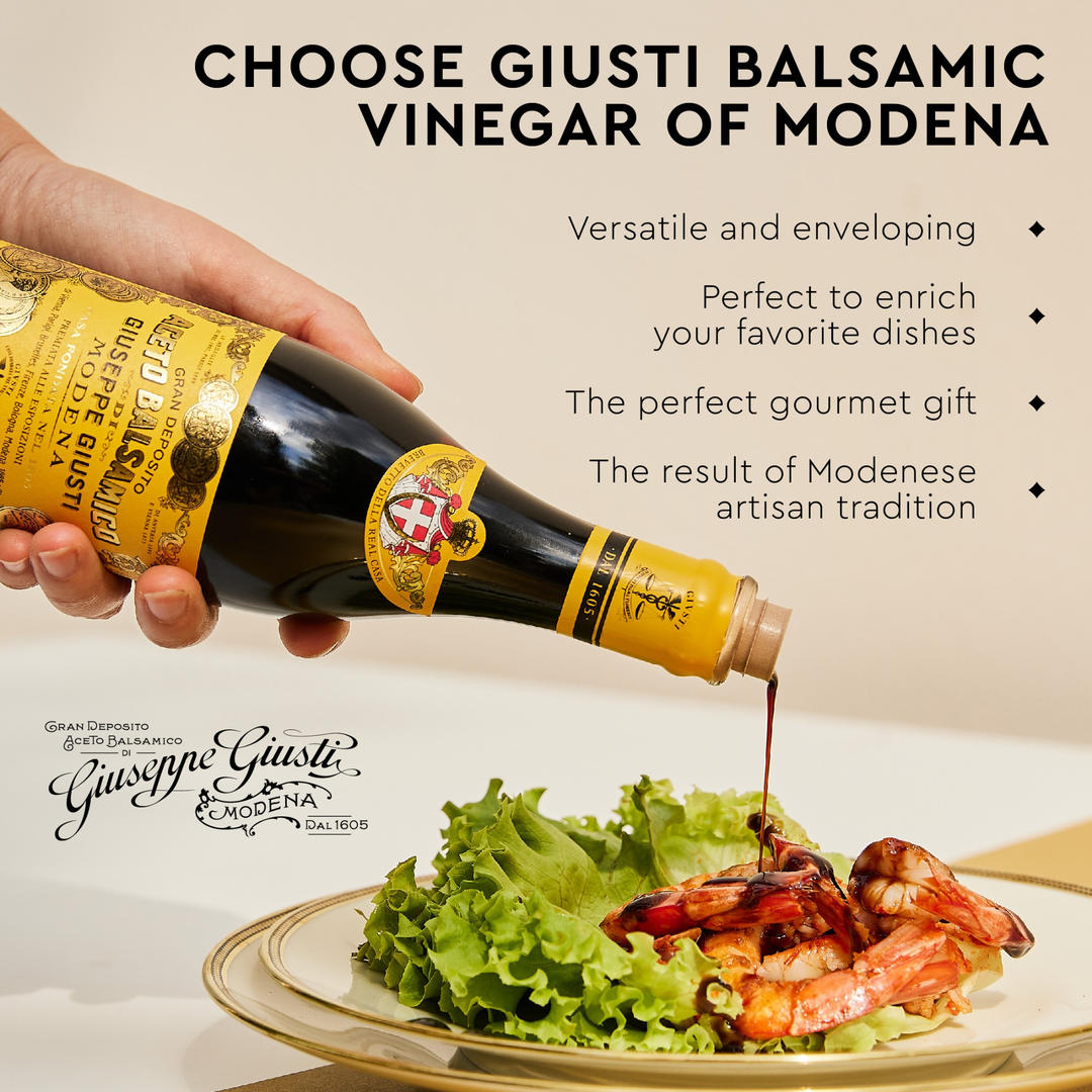 Giuseppe Giusti offers an unparalleled variety of balsamic vinegar products, ranging from traditional aged balsamics to innovative flavored options.

Just 1 click away!

#FreeShipping #limitededition #luxurygifts #luxury #gourmet #gourmetexperience #michelinrestaurant