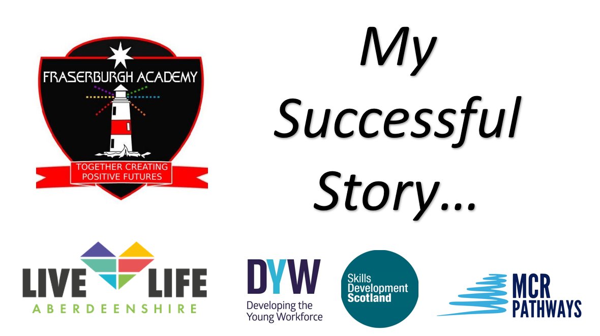 Introducing...My Successful Story!

We've teamed up with @FraserburghAcad  colleagues @mcrpathways @skillsdevscot and @DYWScot to run a programme of talks for our S2s.

Successful individuals from the community talking to our S2s about their careers & their love of reading❤️