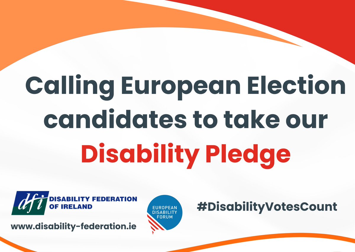 Press Release: Disability Federation of Ireland asks EU Election candidates to sign their Disability Pledge disability-federation.ie/news/press-rel… #DisabilityVotesCount #EUelections2024 @MyEDF