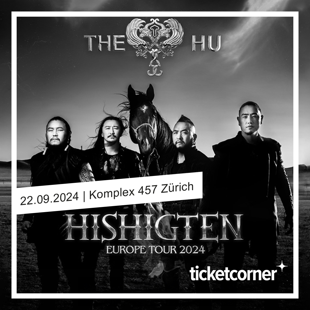 🎸🔥 Tauch in die kraftvolle Welt von The HU ein. Die mongolische Rockband spielt am 22. September 2024 in Zürich. ⭐ VVK für Live Club Member: 1. Mai, 10 Uhr ∣ brnw.ch/21wJkcR 🎟️ Öffentlicher Vorverkaufsstart: 3. Mai, 10 Uhr 🔔 Ticketalarm: brnw.ch/thehu20240430