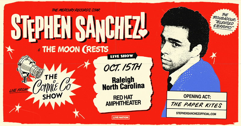 JUST ANNOUNCED: ✨ @StephencSanchez is coming to @RedHatAmp #Raleigh 10/15 with @ThePaperKites! Sign up now to get early access to presale tickets starting Wednesday 5/1 at stephensanchezofficial.com